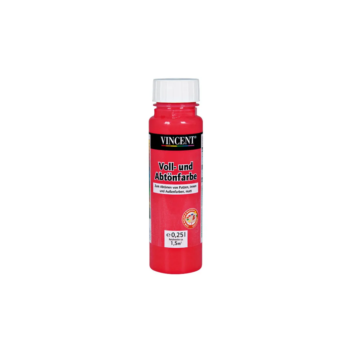 Vincent Voll- und Abtönfarbe rot 0,25 L