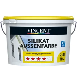VincentWand- und Deckenfarbe Silikat Aussenfarbe MIX IT! 2,5 l