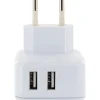 230 V Ladeadapter 2xUSB 2,4 A weiss