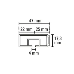 Vorhangschiene GE 1 250cm weiß