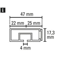 Vorhangschiene GE 1 210cm weiß