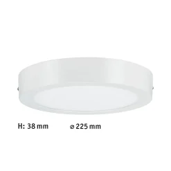 WallCeiling Lunar 17W LED 220mm weißmatt 230 V Alu