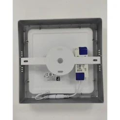 WallCeiling Lunar LED-Panel 225x225 mm15,4W 230V Chrom matt Alu
