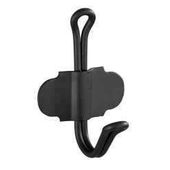 Wandhaken Nostalgie, schwarz matt