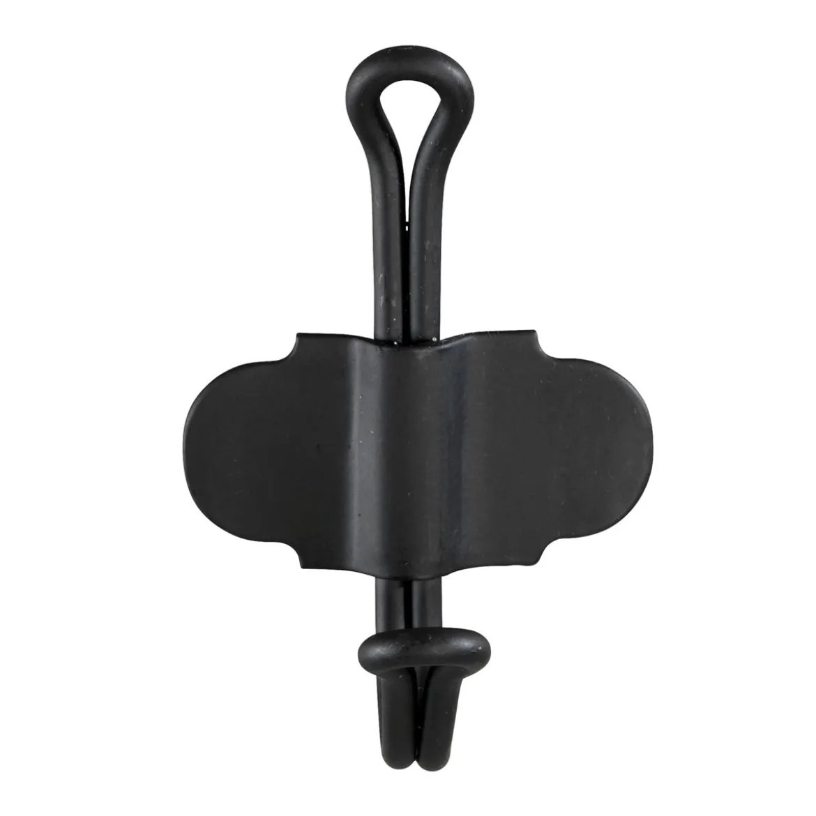 Wandhaken Nostalgie, schwarz matt