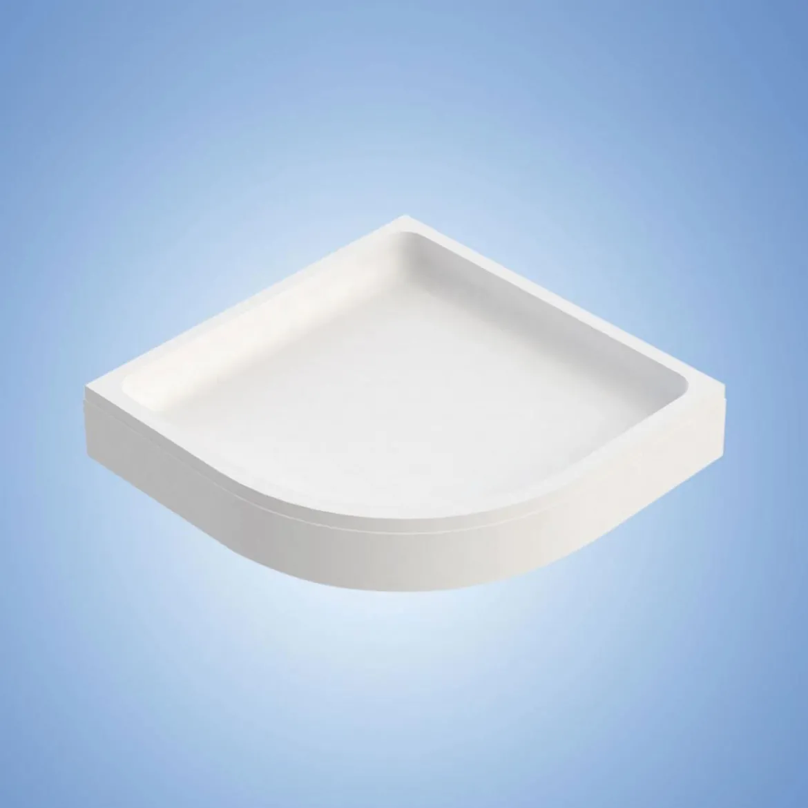 Wannenträger Viertelkreis 90x90 cmRadius 550