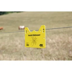 Warnschild beschriftet 26 x 15 cm gelb