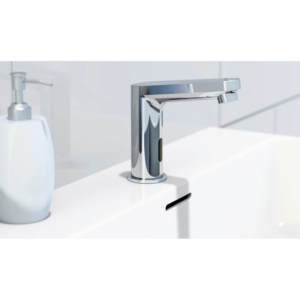 Waschtisch-Sensorarmatur Vital chromenergiesparend u. optimal f. Gaestebaede