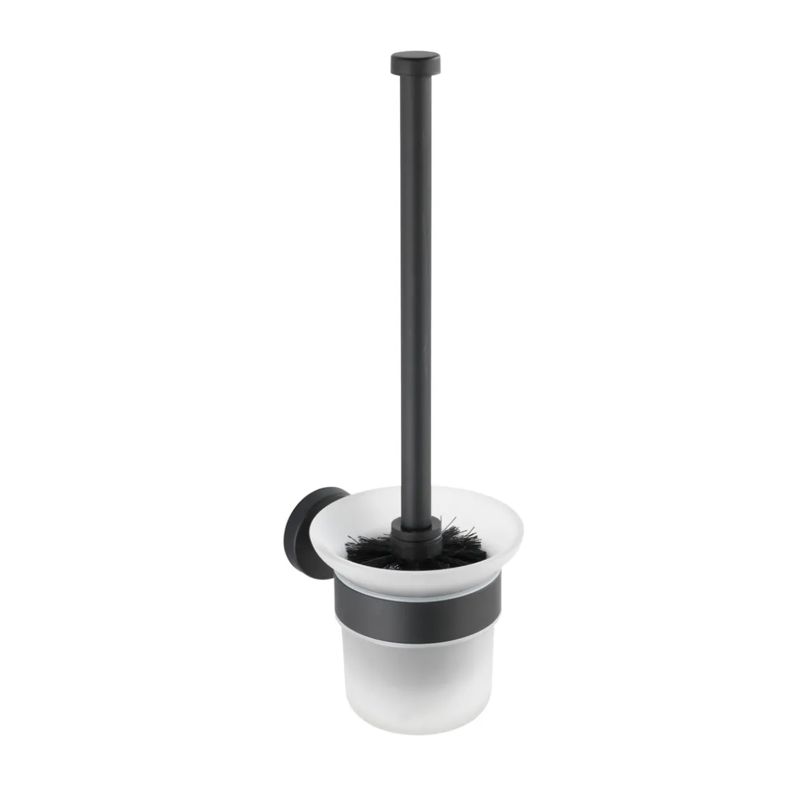 WC-Garnitur, Bosio Black, Edelstahlmatt
