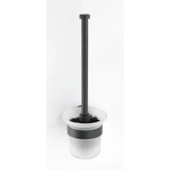 WC-Garnitur, Bosio Black, Edelstahlmatt