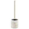 WC-Garnitur Mod. Odos, weiss/gold