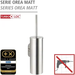 WC-Garnitur Orea Matt geschlossenTurbo-Lock Edelstahl