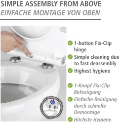 WC-Sitz Polar, Thermoplast, high gloss
