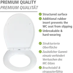 WC-Sitz Softness, Re lief Oberflaeche