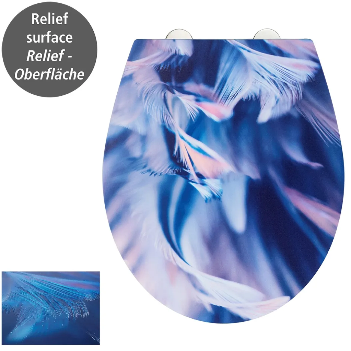 WC-Sitz Softness, Re lief Oberflaeche