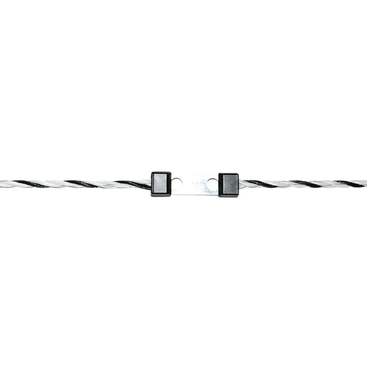 Weidezaunseil TopLine 200 m Durchmesser 6 mm schwarz-weiß