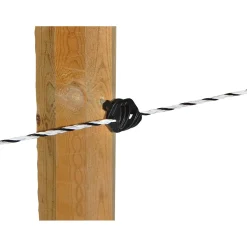 Weidezaunseil TopLine 200 m Durchmesser 6 mm schwarz-weiß