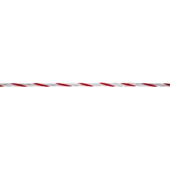 Weidezaunseil TopLine Plus 200 m Durchmesser 6 mm weiß-rot
