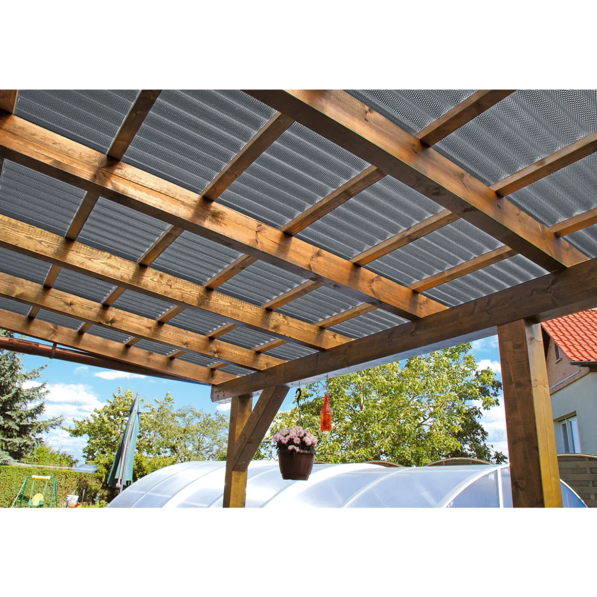 Wellplatte 200 x 90 cm PVC Typ 1.2