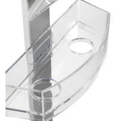Wenko Duschcaddy Premium mit 2 Ablagen und Edelstahl-Haken