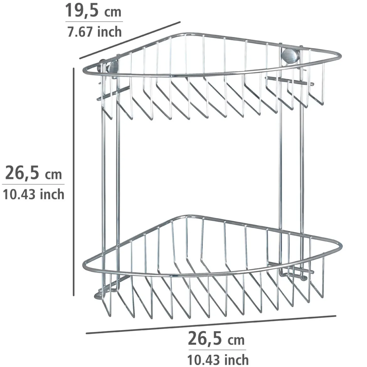 Wenko Eckregal Classic 2 Etagen