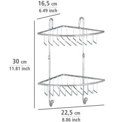 Wenko Eckregal Milano mit 2 Etagen
