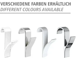 Wenko Haken für Handtuchheizkörper weiß 2er Set