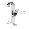 Wenko Haken für Handtuchheizkörper chrom 2er Set