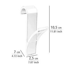 Wenko Haken für Handtuchheizkörper transparent 2er Set