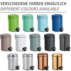 Wenko Kosmetik Treteimer Leman schwarz 3 L