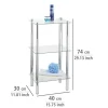 Wenko Regal Yago viereckig mit 3 Glasablagen