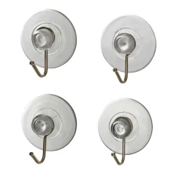 Wenko Saughaken Nickel transparent 4er Set