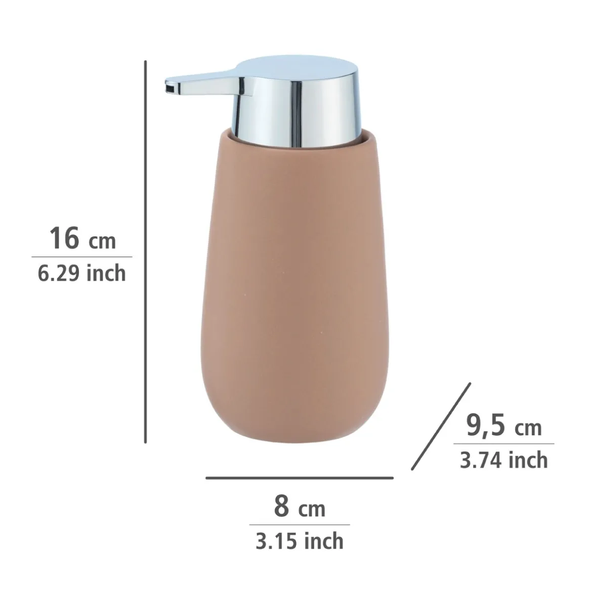 Wenko Seifenspender Badi sand 320 ml
