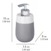 Wenko Seifenspender Malta grau/weiß 290 ml