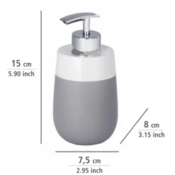 Wenko Seifenspender Malta grau/weiß 290 ml