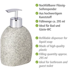 Wenko Seifenspender Puro hellgrau ca 295 ml