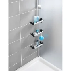 Wenko Teleskop Dusch-Regal Line mit 3 Ablagen