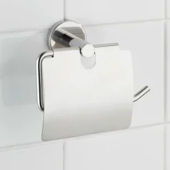 Wenko Toilettenpapierhalter Bosio mit Deckel