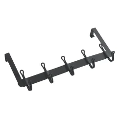 Wenko Türgarderobe Nostalgie 5 Haken schwarz
