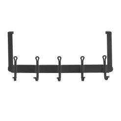 Wenko Türgarderobe Nostalgie 5 Haken schwarz