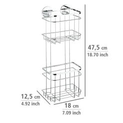Wenko Turbo-Loc Wandregal 2 Etagen