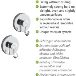 Wenko Vacuum-Loc Haken 2er Set