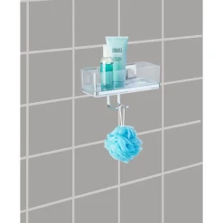 Wenko Vacuum-Loc Wandablage Quadro mit Haken
