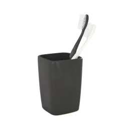 Wenko Zahnputzbecher Faro schwarz