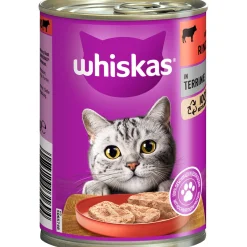 Whiskas Katzenfutter Rind in Terrine 400 g Dose