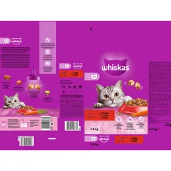 Whiskas Trockenfutter 1+ Rind 3,8 kg