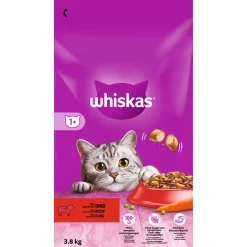 Whiskas Trockenfutter 1+ Rind 3,8 kg