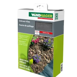 WindhagerUnkraut-Vlies 5x1,6 m schwarz