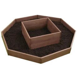Wingart Variables Hochbeet 8 Paneele Holzstruktur braun