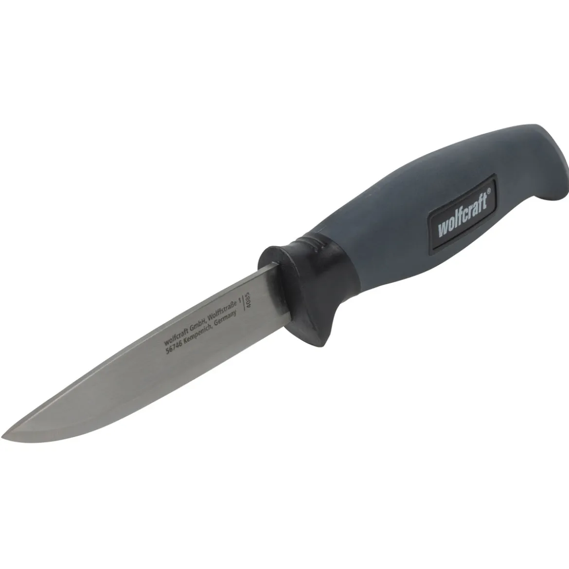 WolfcraftOutdoormesser mit glatter Klinge und Köcher